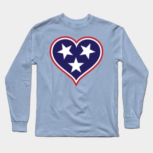 Tennessee Tri Star Design Long Sleeve T-Shirt